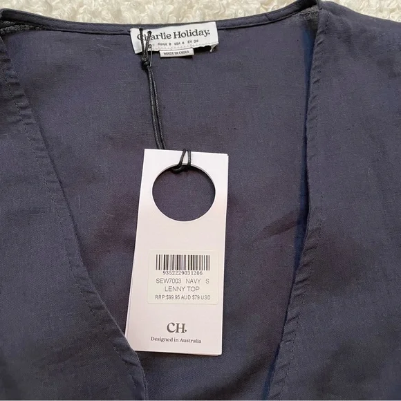 NWT Charlie Holiday Lenny Top - Picture 5 of 6